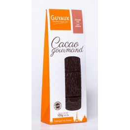 POCHETTE 100G CACAO GOURMAND CHOCOLAT NOIR